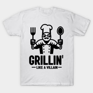 Grillin', Like a Villain - Memorial Day T-Shirt